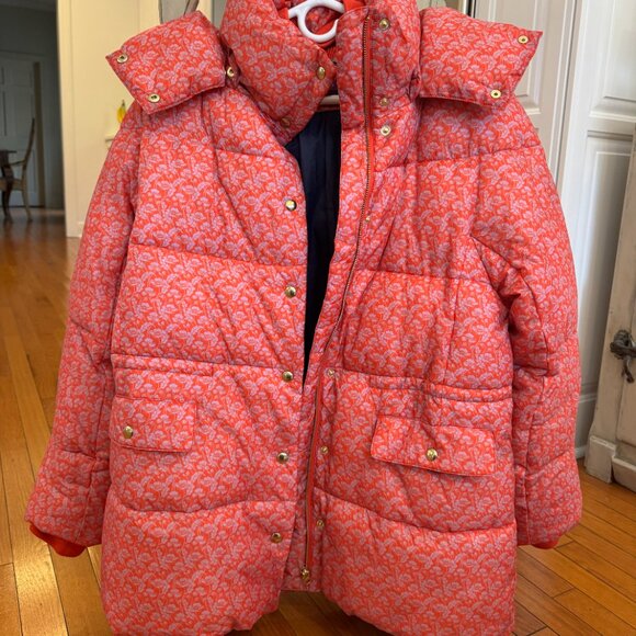 J. Crew Chateau Puffer Coat in Liberty® Toutouayette Fabric - Picture 3 of 11
